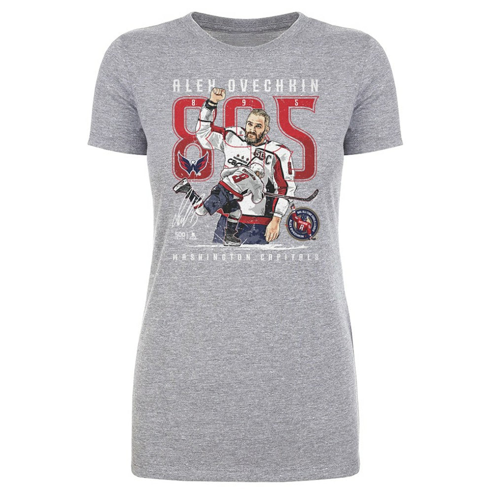 Alexander Ovechkin Washington Capitals 500 Level Women's NHL All-Time Leading Goal Scorer The Shot T-Shirt -  NHL T-shirts