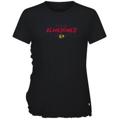 Chicago Blackhawks Levelwear Women's Airflow Scratched T-Shirt -  NHL T-shirts