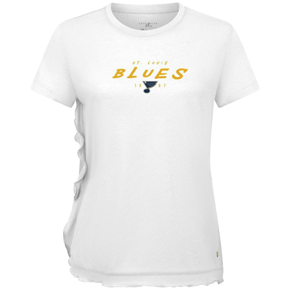 St. Louis Blues Levelwear Women's Airflow Scratched T-Shirt -  NHL T-shirts