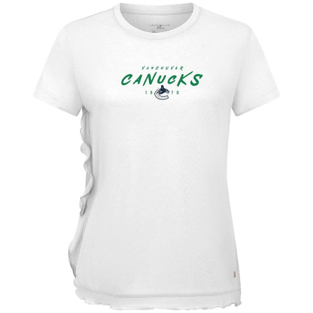 Vancouver Canucks Levelwear Women's Airflow Scratched T-Shirt -  NHL T-shirts