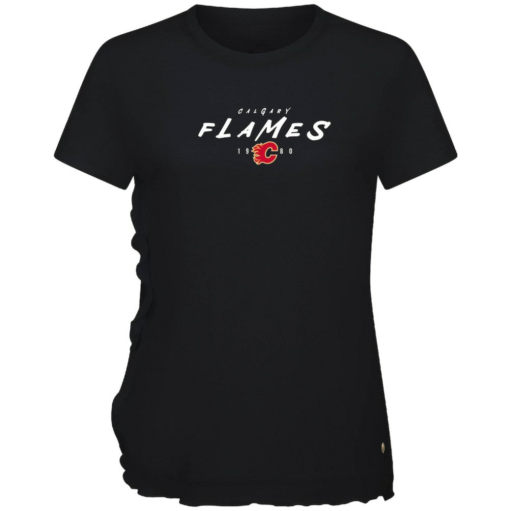 Calgary Flames Levelwear Women's Airflow Scratched T-Shirt -  NHL T-shirts