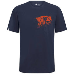 Edmonton Oilers Levelwear Focal Blasted T-Shirt -  NHL T-shirts