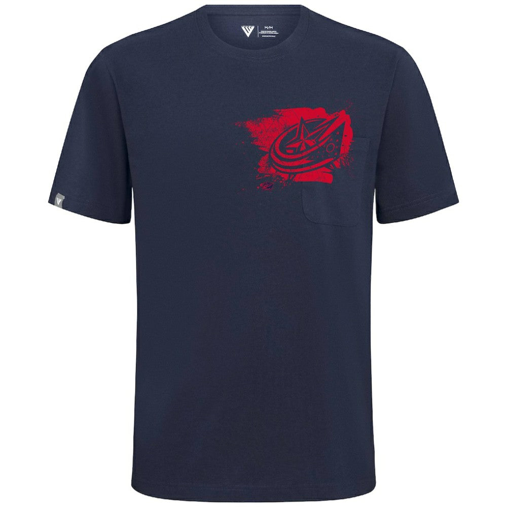 Columbus Blue Jackets Levelwear Focal Blasted T-Shirt -  NHL T-shirts