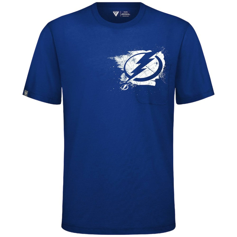Tampa Bay Lightning Levelwear Focal Blasted T-Shirt -  NHL T-shirts