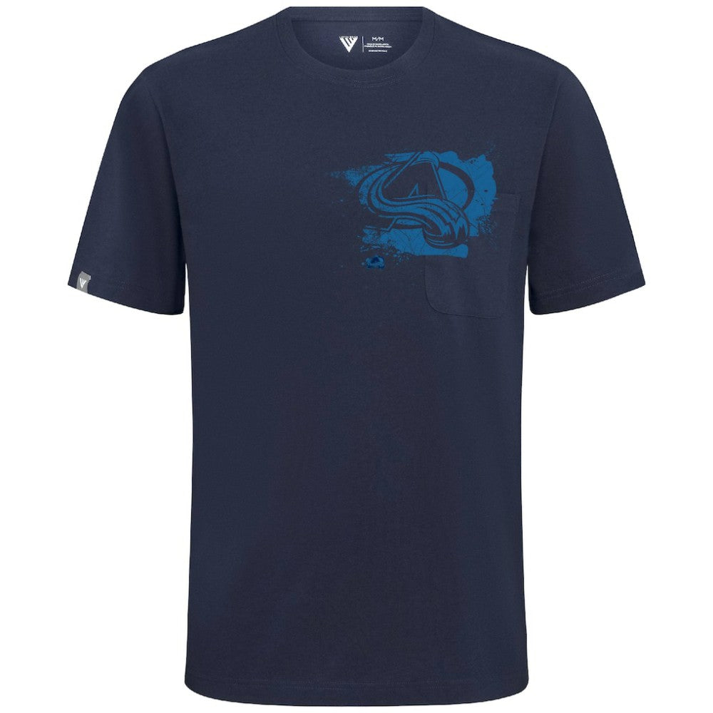 Colorado Avalanche Levelwear Focal Blasted T-Shirt -  NHL T-shirts