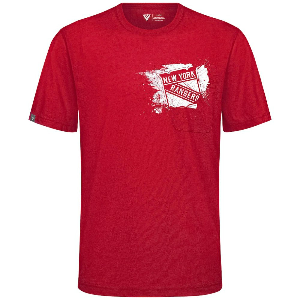 New York Rangers Levelwear Focal Blasted T-Shirt -  NHL T-shirts