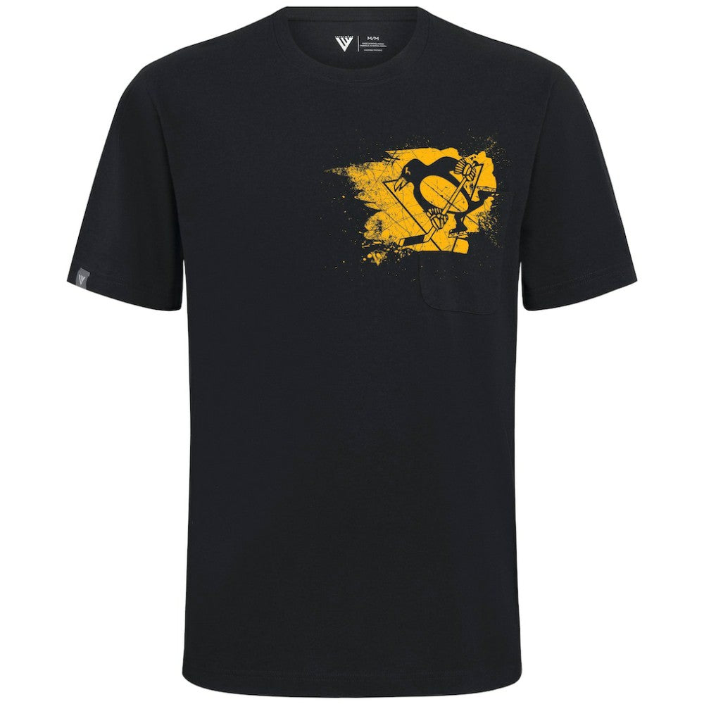 Pittsburgh Penguins Levelwear Focal Blasted T-Shirt -  NHL T-shirts