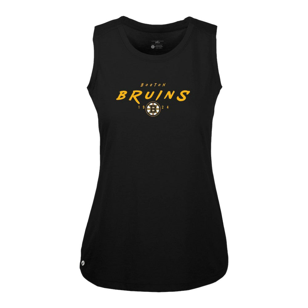 Boston Bruins Levelwear Women's Macy Scratched Tank Top -  NHL Tank Top