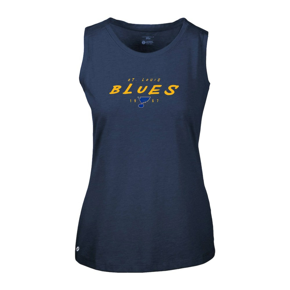 St. Louis Blues Levelwear Women's Macy Scratched Tank Top -  NHL Tank Top