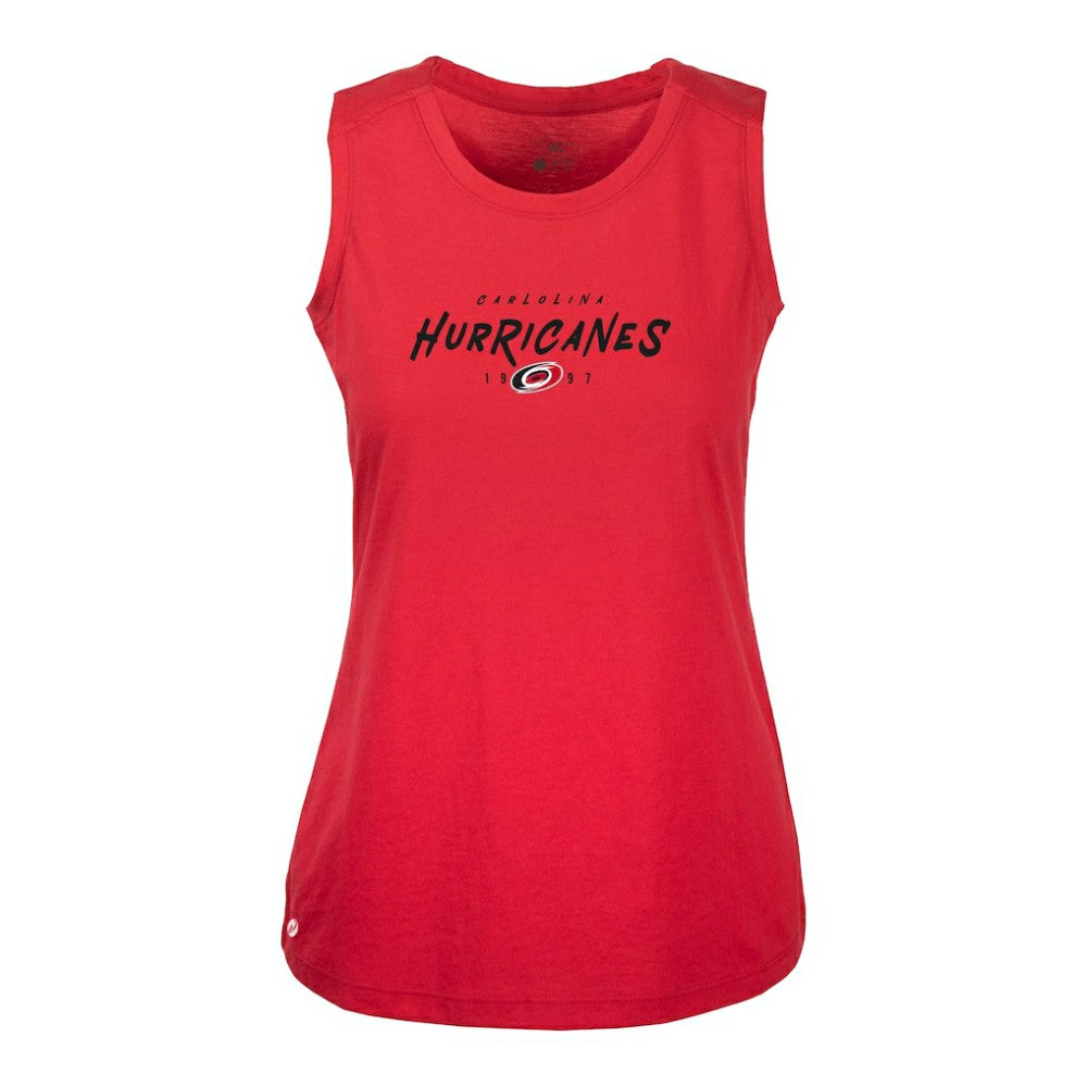 Carolina Hurricanes Levelwear Women's Macy Scratched Tank Top -  NHL Tank Top