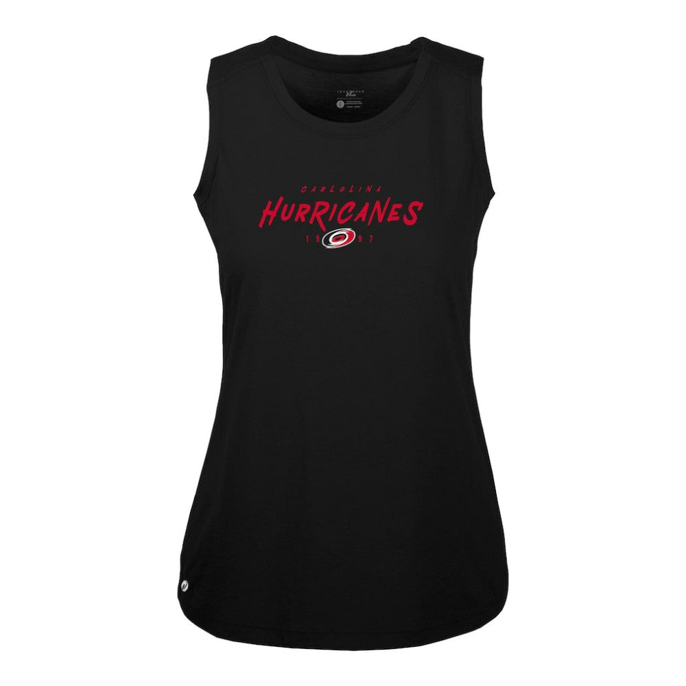Carolina Hurricanes Levelwear Women's Macy Scratched Tank Top -  NHL Tank Top