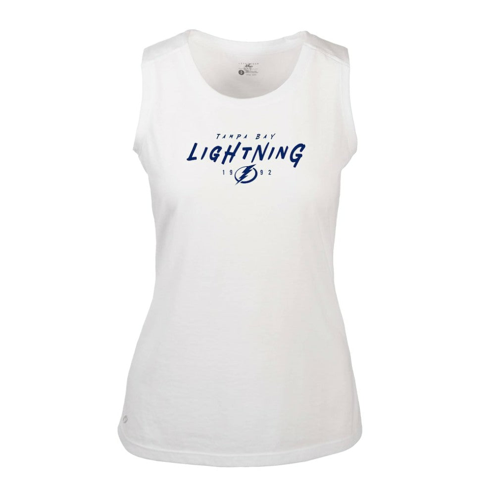 Tampa Bay Lightning Levelwear Women's Macy Scratched Tank Top -  NHL Tank Top