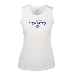 Tampa Bay Lightning Levelwear Women's Macy Scratched Tank Top -  NHL Tank Top