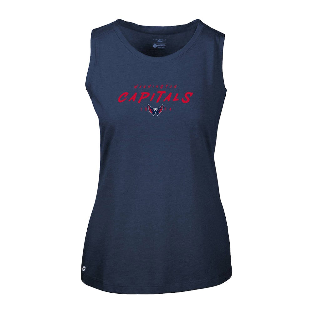 Washington Capitals Levelwear Women's Macy Scratched Tank Top -  NHL Tank Top