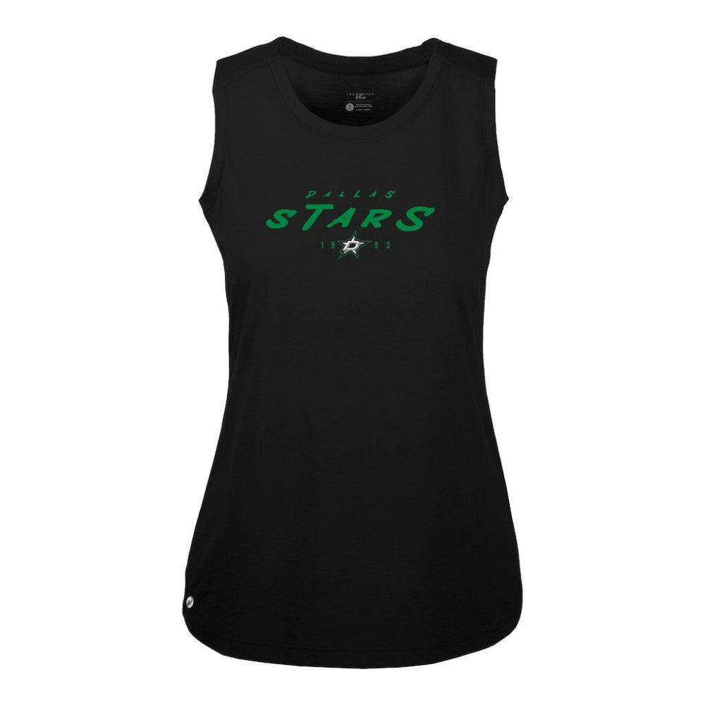 Dallas Stars Levelwear Women's Macy Scratched Tank Top -  NHL Tank Top