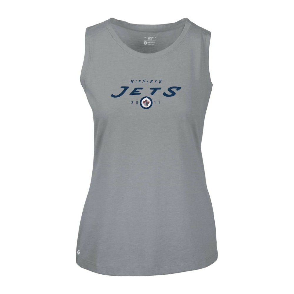 Winnipeg Jets Levelwear Women's Macy Scratched Tank Top -  NHL Tank Top