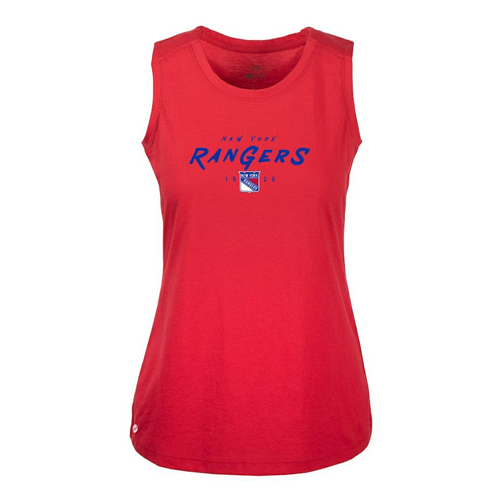 New York Rangers Levelwear Women's Macy Scratched Tank Top -  NHL Tank Top