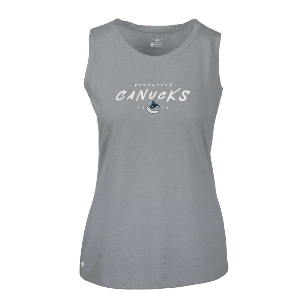 Vancouver Canucks Levelwear Women's Macy Scratched Tank Top -  NHL Tank Top