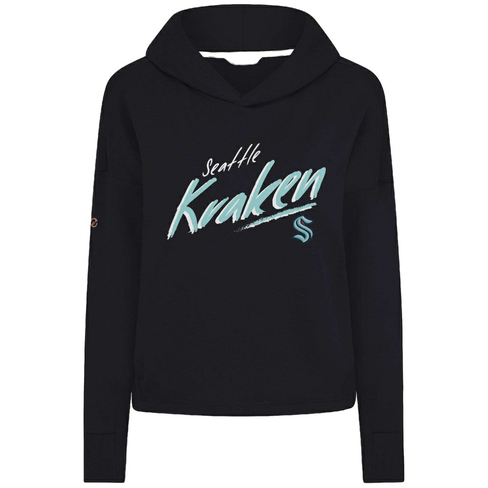 Seattle Kraken Levelwear Women's Sweet Sizzle Tri-Blend Cropped Pullover Hoodie -  NHL Hoodies