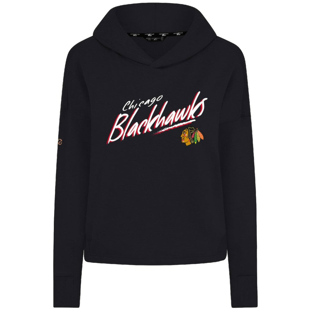 Chicago Blackhawks Levelwear Women's Sweet Sizzle Tri-Blend Cropped Pullover Hoodie -  NHL Hoodies