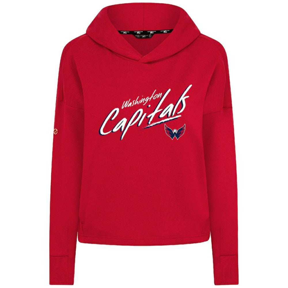 Washington Capitals Levelwear Women's Sweet Sizzle Tri-Blend Cropped Pullover Hoodie -  NHL Hoodies