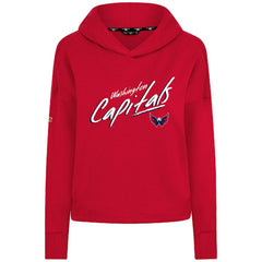 Washington Capitals Levelwear Women's Sweet Sizzle Tri-Blend Cropped Pullover Hoodie -  NHL Hoodies
