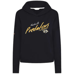 Nashville Predators Levelwear Women's Sweet Sizzle Tri-Blend Cropped Pullover Hoodie -  NHL Hoodies