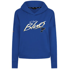 St. Louis Blues Levelwear Women's Sweet Sizzle Tri-Blend Cropped Pullover Hoodie -  NHL Hoodies
