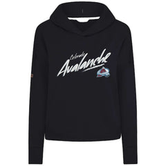 Colorado Avalanche Levelwear Women's Sweet Sizzle Tri-Blend Cropped Pullover Hoodie -  NHL Hoodies
