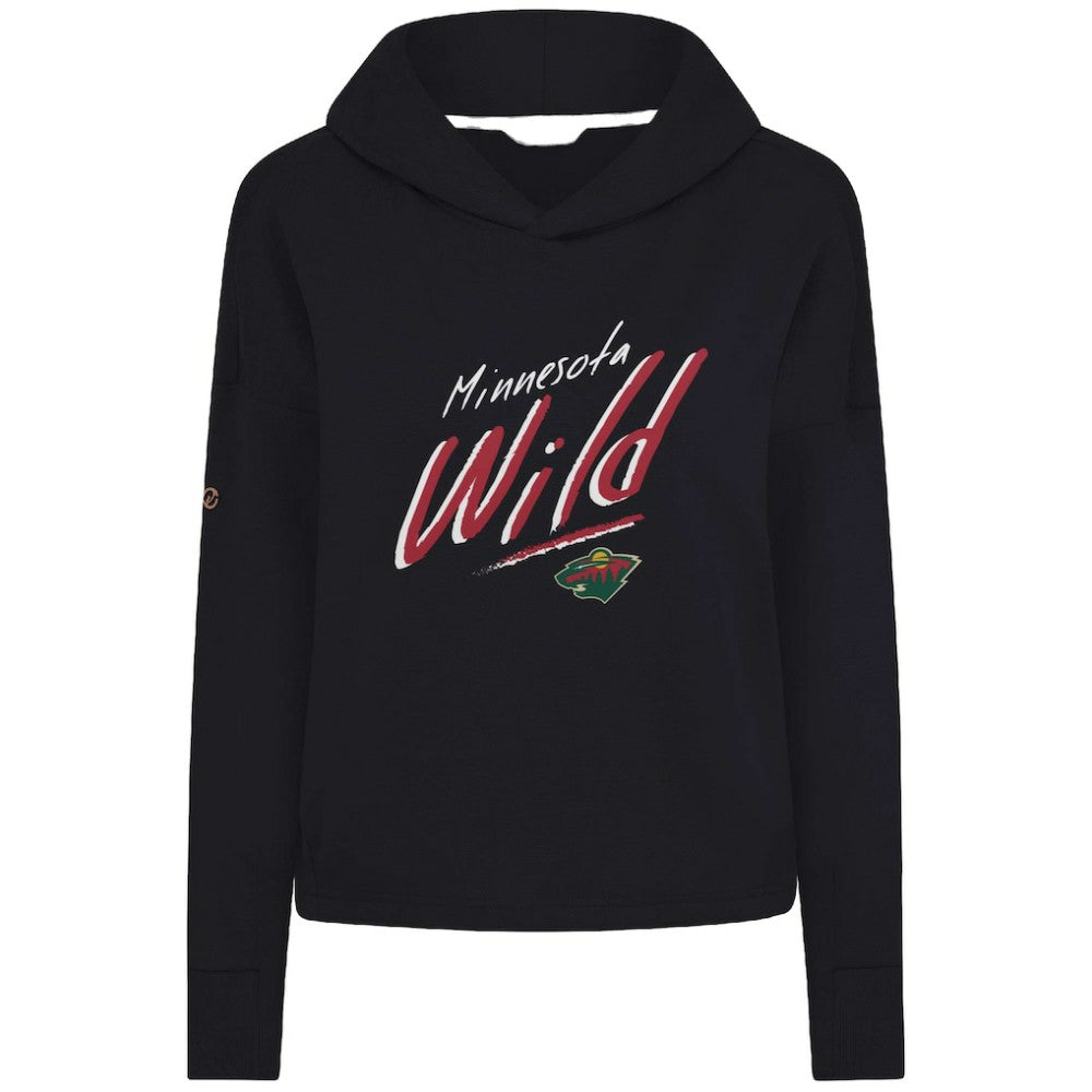Minnesota Wild Levelwear Women's Sweet Sizzle Tri-Blend Cropped Pullover Hoodie -  NHL Hoodies