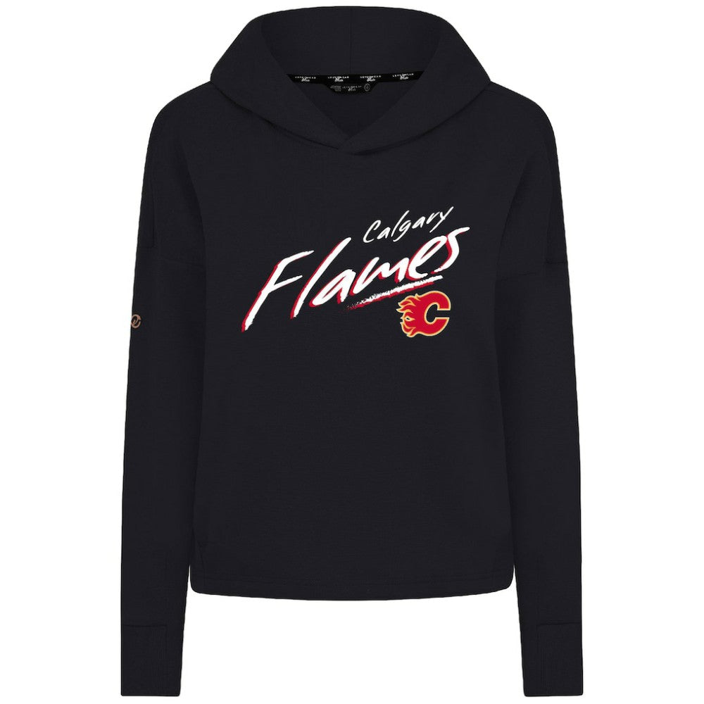 Calgary Flames Levelwear Women's Sweet Sizzle Tri-Blend Cropped Pullover Hoodie -  NHL Hoodies