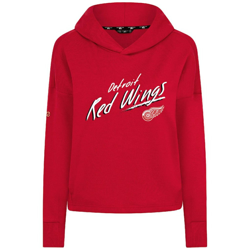 Detroit Red Wings Levelwear Women's Sweet Sizzle Tri-Blend Cropped Pullover Hoodie -  NHL Hoodies