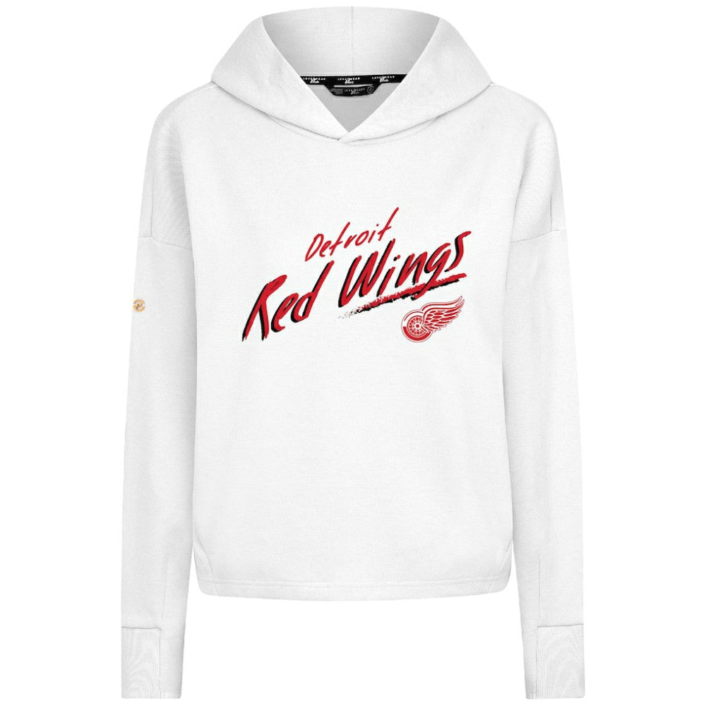 Detroit Red Wings Levelwear Women's Sweet Sizzle Tri-Blend Cropped Pullover Hoodie -  NHL Hoodies