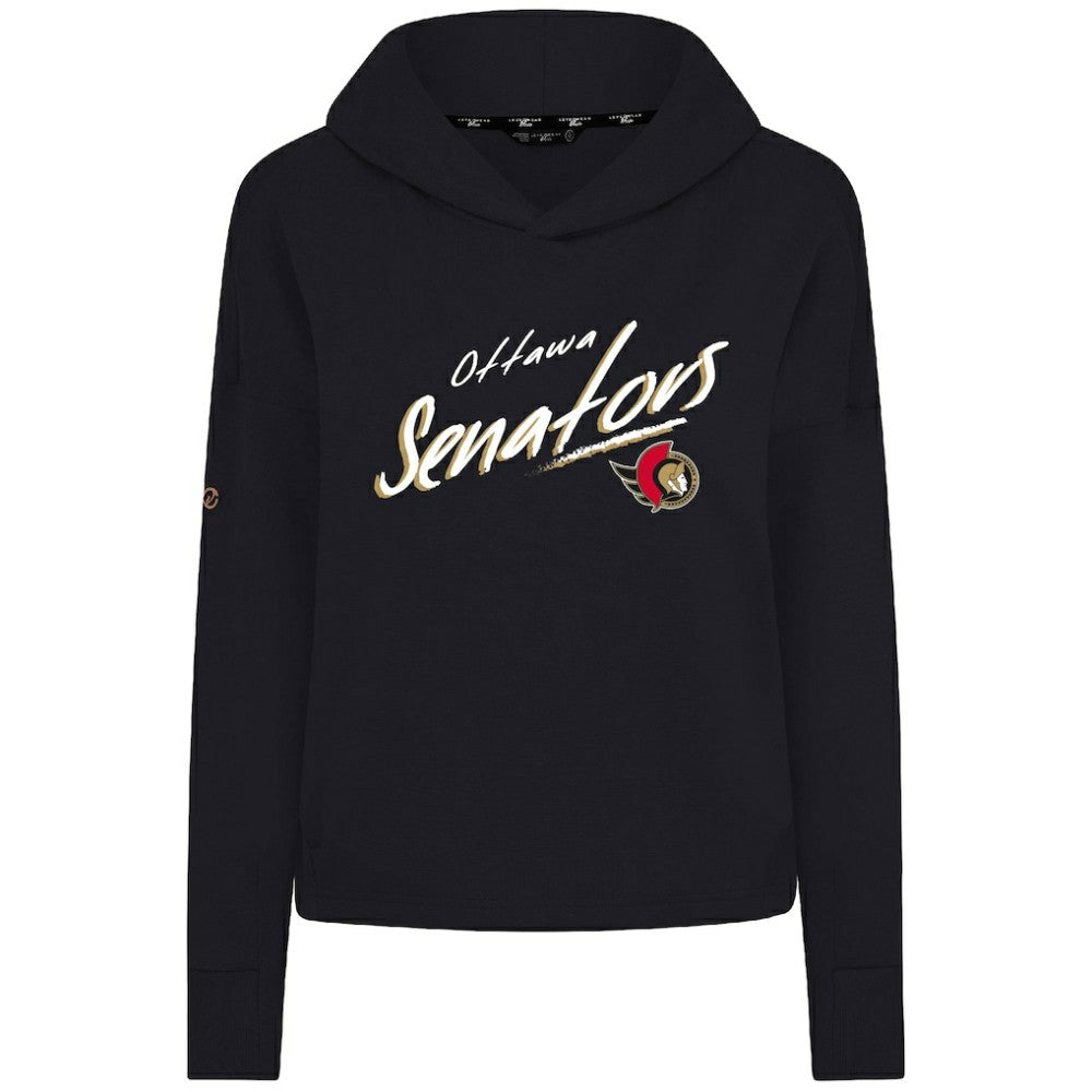 Ottawa Senators Levelwear Women's Sweet Sizzle Tri-Blend Cropped Pullover Hoodie -  NHL Hoodies