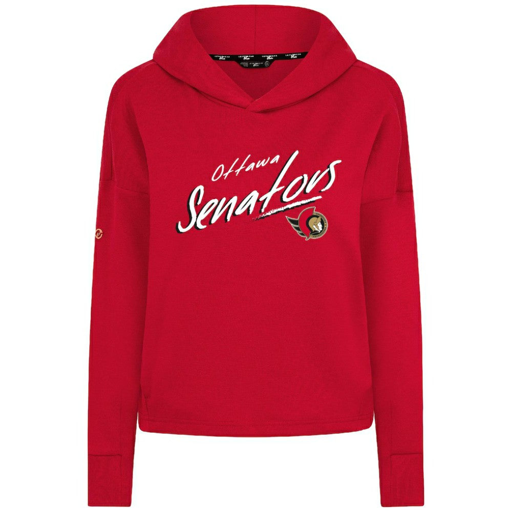 Ottawa Senators Levelwear Women's Sweet Sizzle Tri-Blend Cropped Pullover Hoodie -  NHL Hoodies