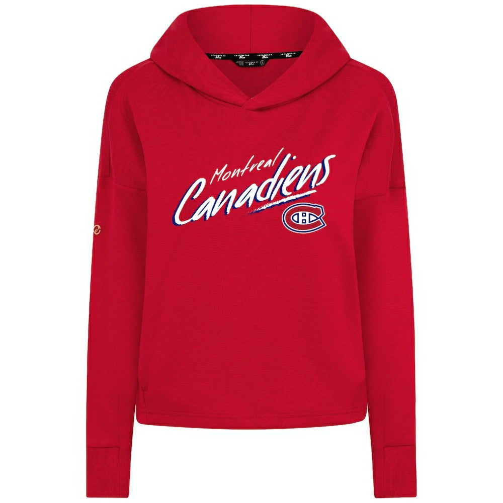 Montreal Canadiens Levelwear Women's Sweet Sizzle Tri-Blend Cropped Pullover Hoodie -  NHL Hoodies