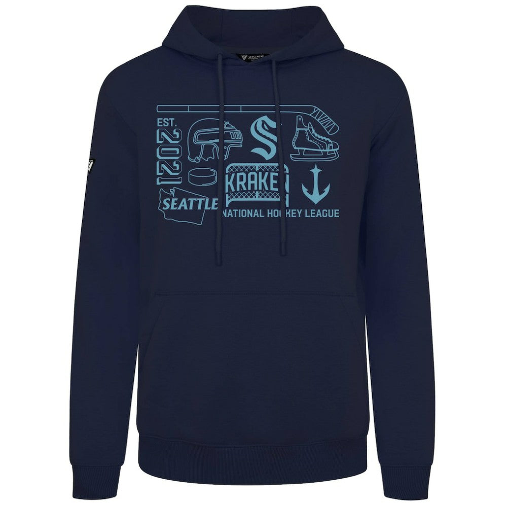Seattle Kraken Levelwear Podium Campaign Pullover Hoodie -  NHL Hoodies