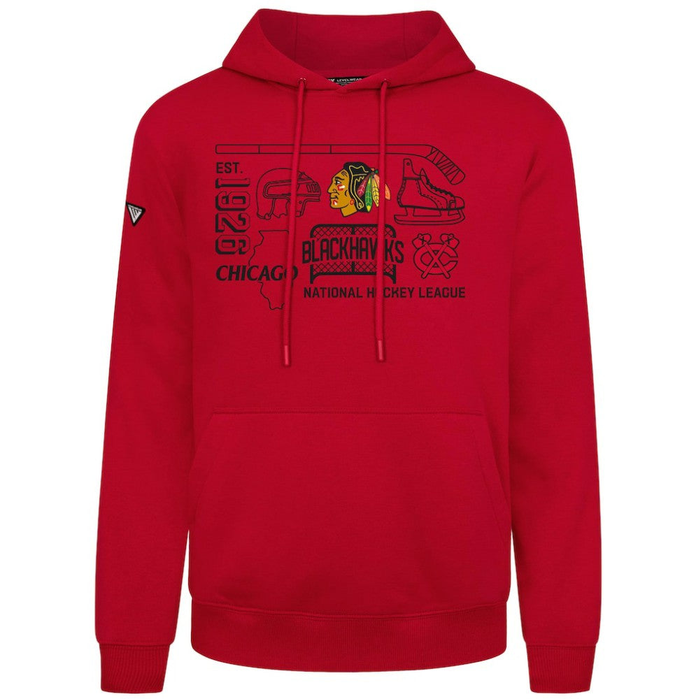 Chicago Blackhawks Levelwear Podium Campaign Pullover Hoodie -  NHL Hoodies