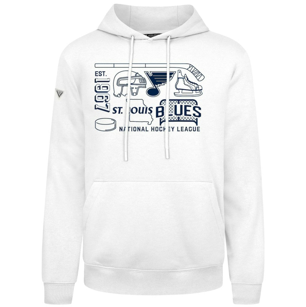 St. Louis Blues Levelwear Podium Campaign Pullover Hoodie -  NHL Hoodies