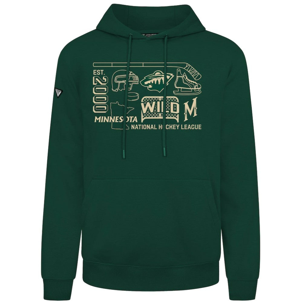Minnesota Wild Levelwear Podium Campaign Pullover Hoodie -  NHL Hoodies