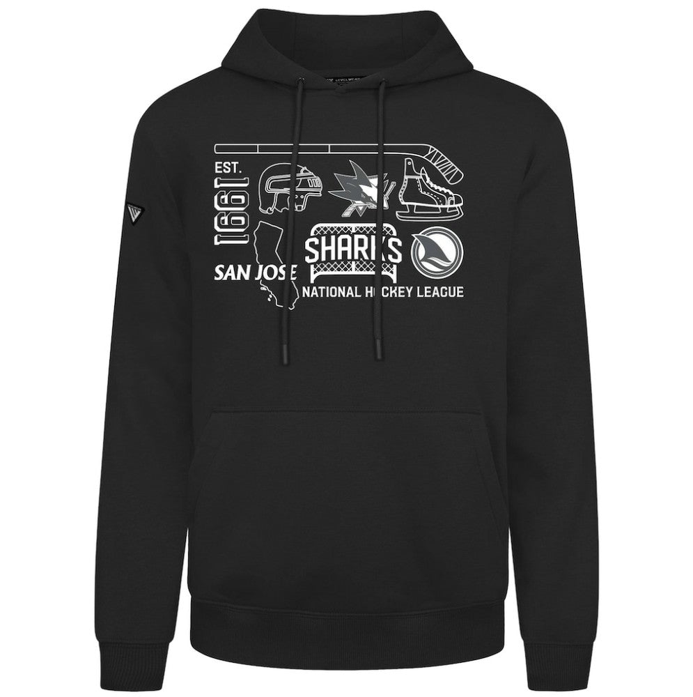 San Jose Sharks Levelwear Podium Campaign Pullover Hoodie -  NHL Hoodies