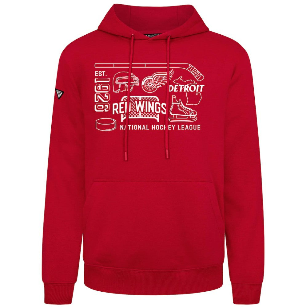 Detroit Red Wings Levelwear Podium Campaign Pullover Hoodie -  NHL Hoodies