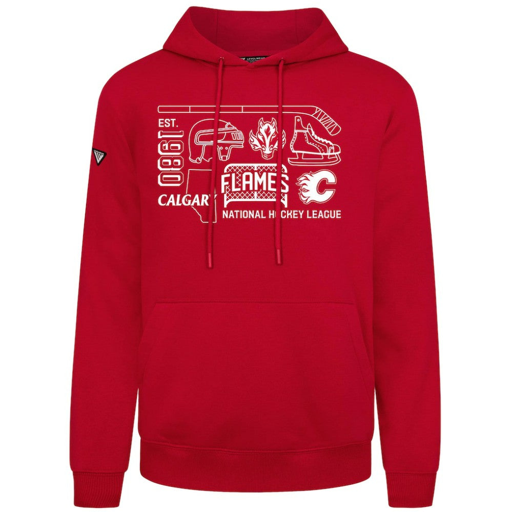 Calgary Flames Levelwear Podium Campaign Pullover Hoodie -  NHL Hoodies