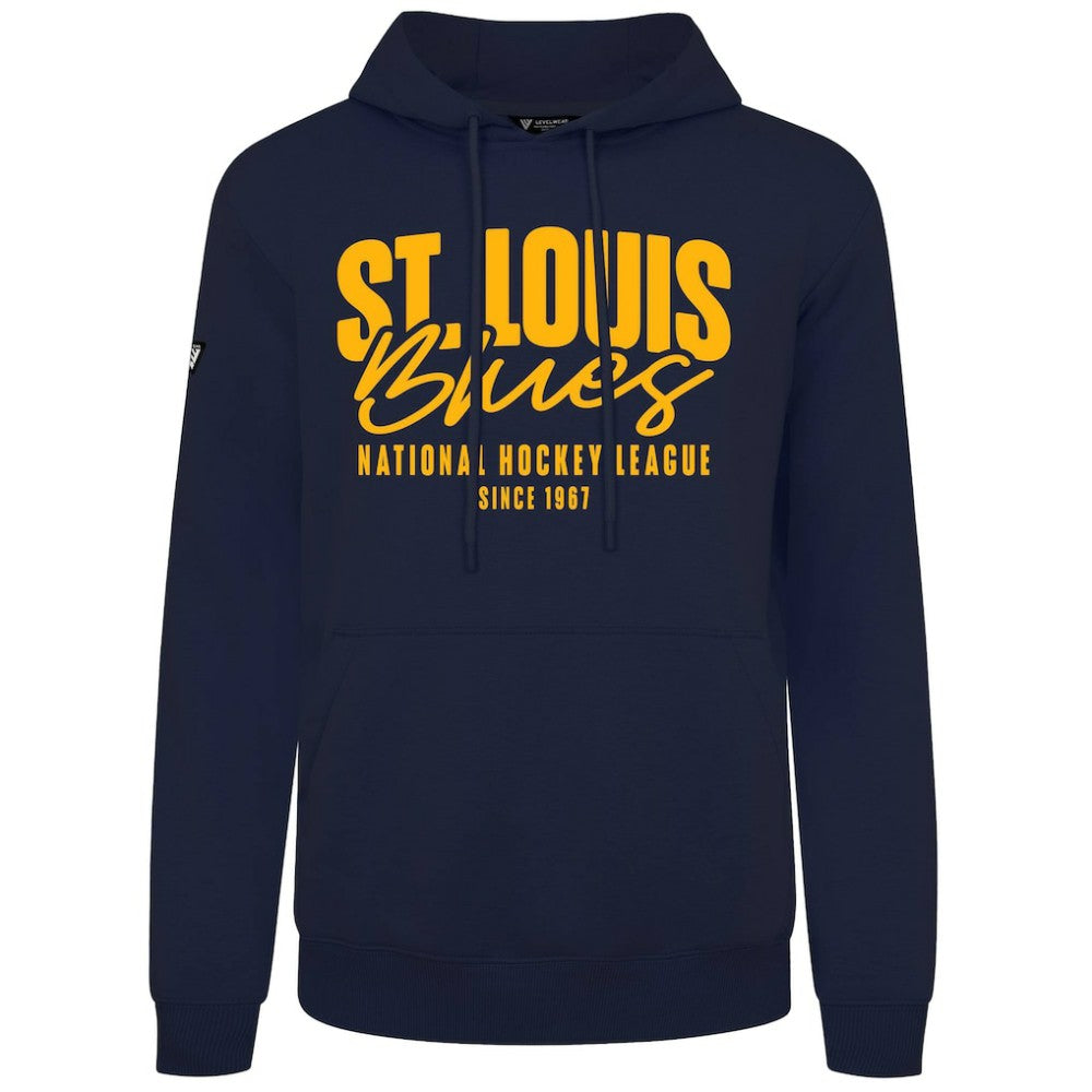 St. Louis Blues Levelwear Podium Response Pullover Hoodie -  NHL Hoodies