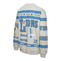 Detroit Lions All Over Print Vintage Fleece Crewneck Sweatshirt | NFL Outlet