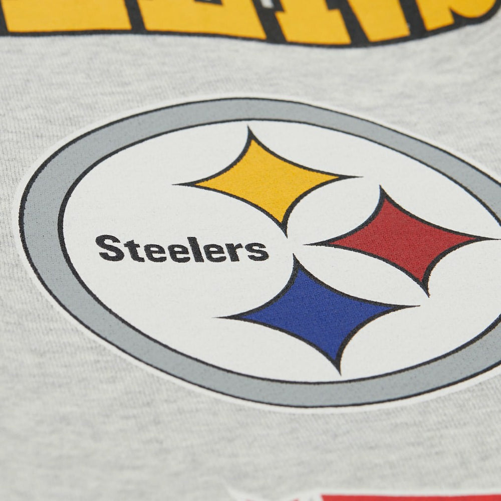 Pittsburgh Steelers All Over Print Vintage Fleece Crewneck Sweatshirt | NFL Outlet