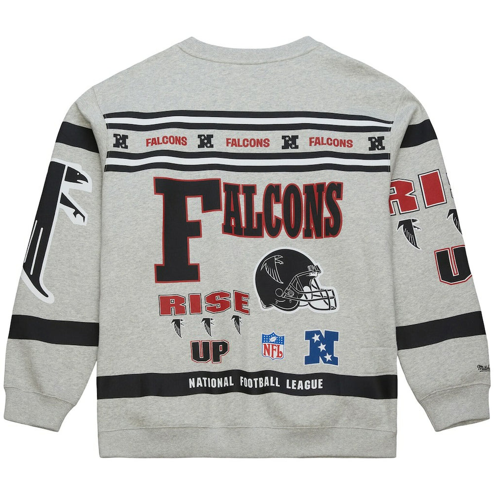 Atlanta Falcons All Over Print Vintage Fleece Crewneck Sweatshirt | NFL Near me
