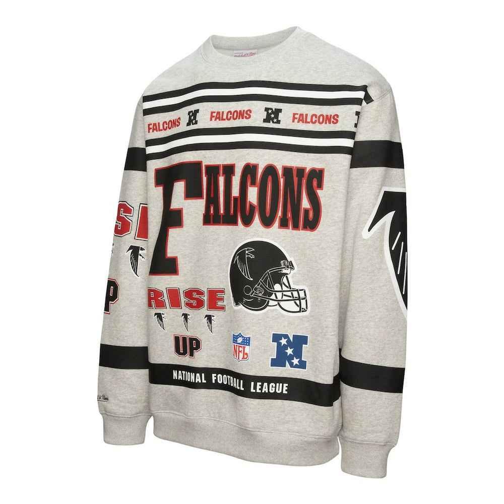Atlanta Falcons All Over Print Vintage Fleece Crewneck Sweatshirt | NFL Near me