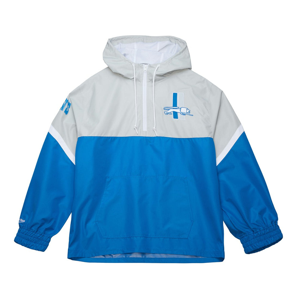 Detroit Lions Tie Breaker Vintage Logo Lightweight Anorak Half-Zip Windbreaker | NFL New