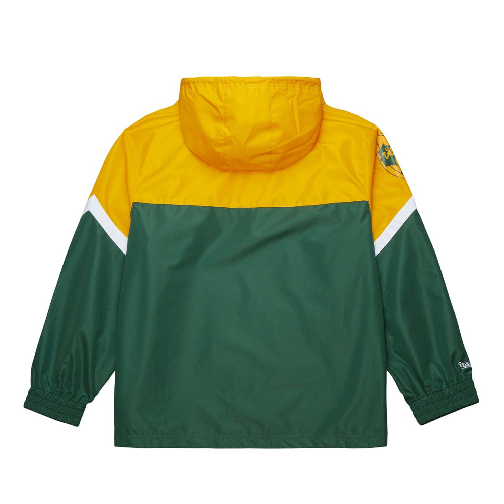 Green Bay Packers Tie Breaker Vintage Logo Lightweight Anorak Half-Zip Windbreaker | NFL Outlet